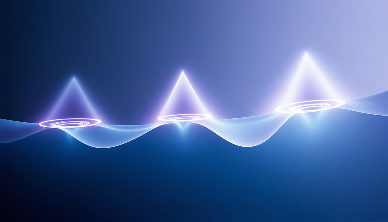 Satellites triangulating radio signals from orbit to locate transmitters on Earth